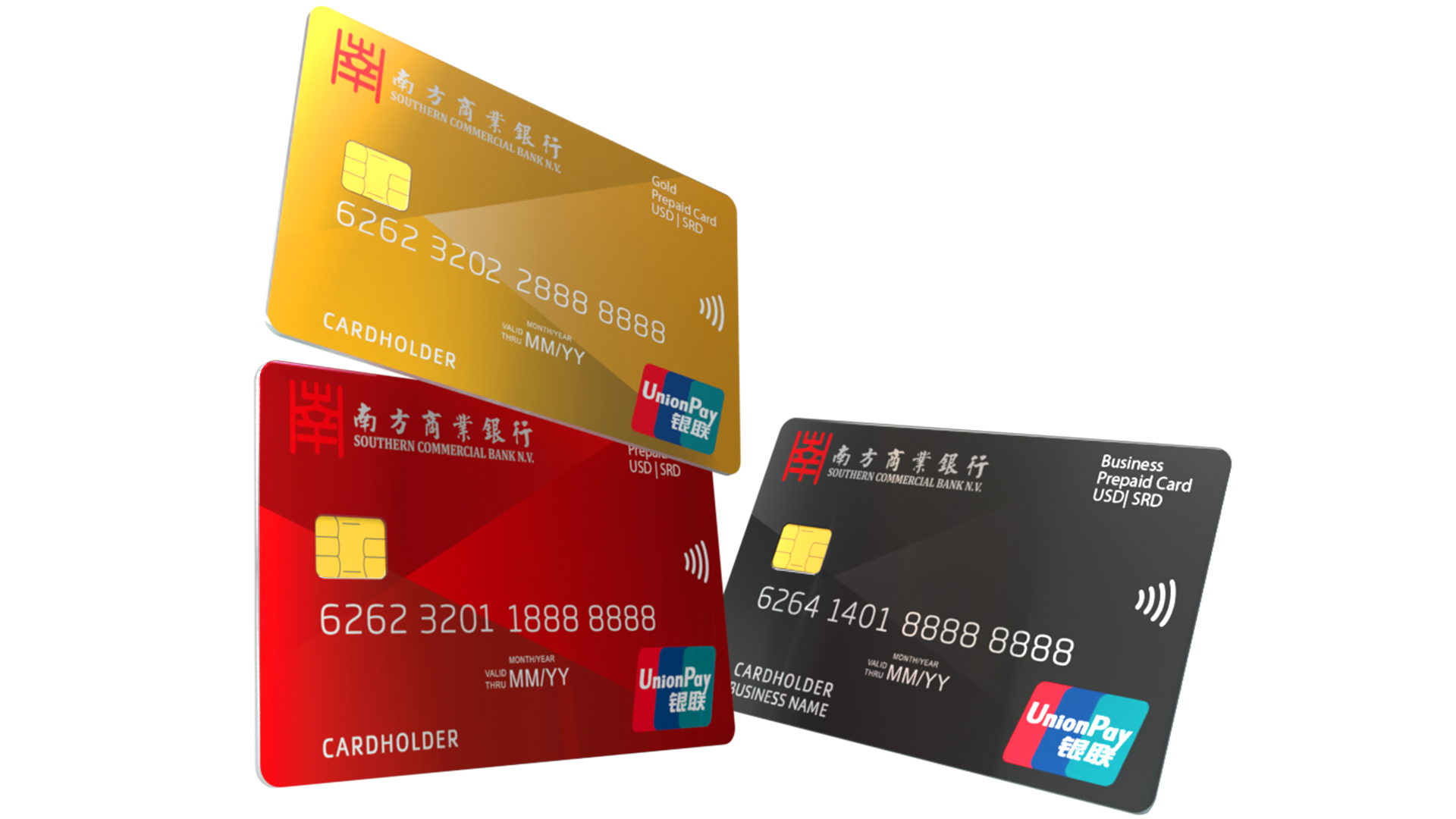 Placeholder voor UnionPay kaartafbeelding